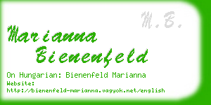 marianna bienenfeld business card